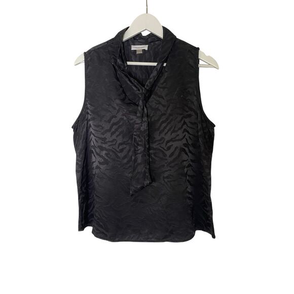 Calvin Klein Tops - Calvin Klein Black Sleeveless Blouse Size XL-Petite